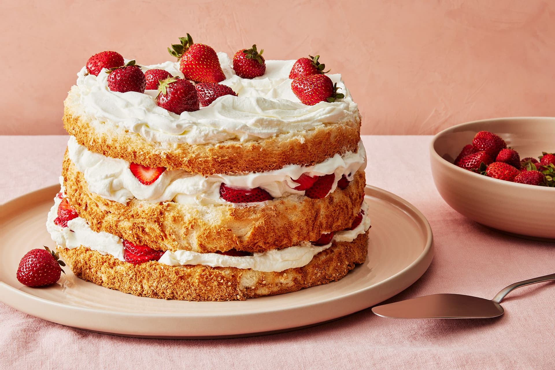 Strawberry Cream Layer Cake